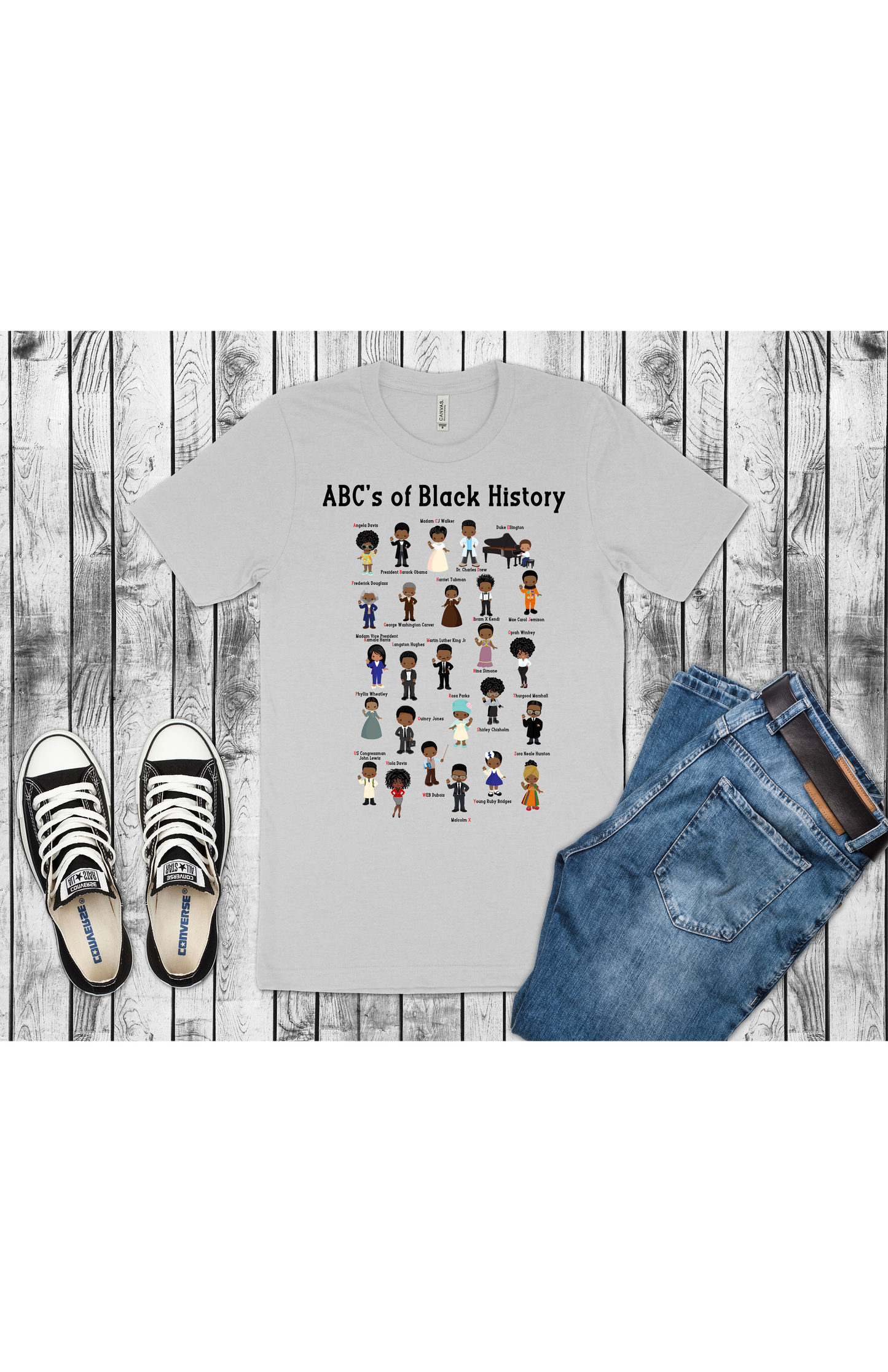 ABC's of Black History Tee